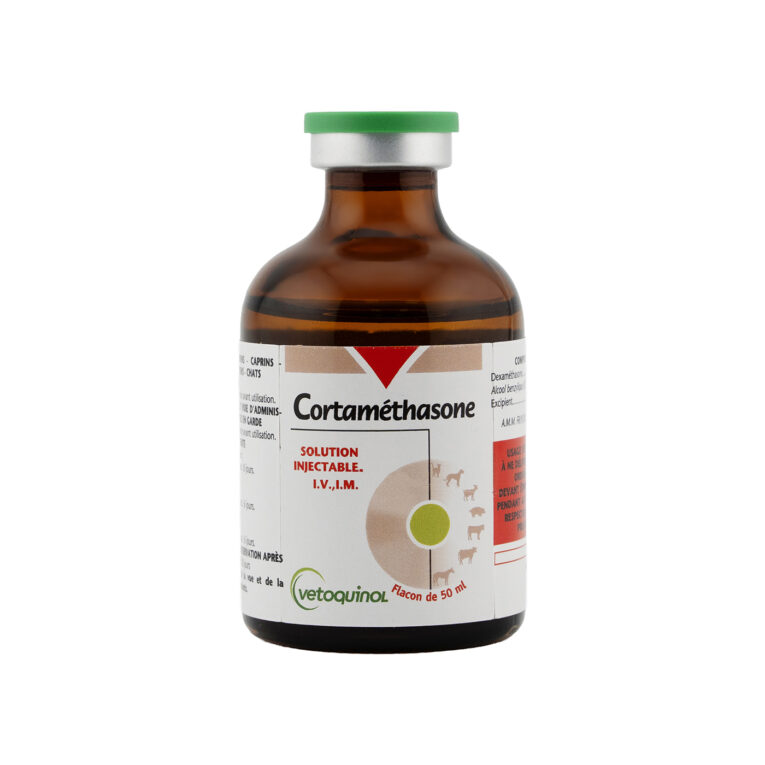 Vetoquinol Cortamethasone Anti-Inflammatory Injection 50ML for Horses, Camels and Livestock