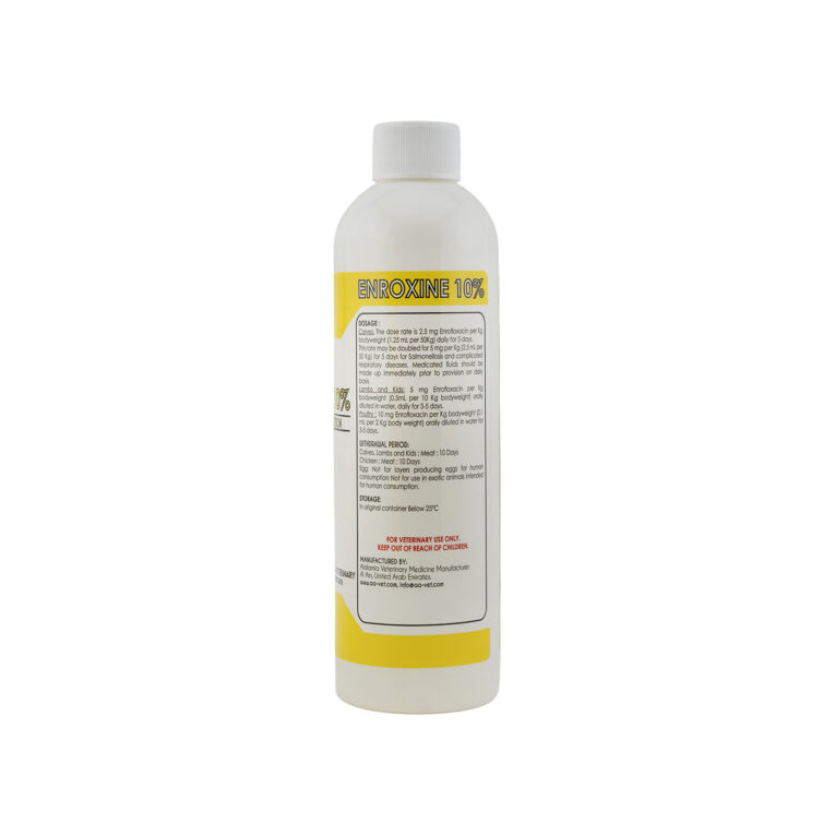 Alalamia Enroxine 10% Respiratory and Bacterial Infection Treatment Oral Antibiotic 200ML for Lambs Kids and Poultry