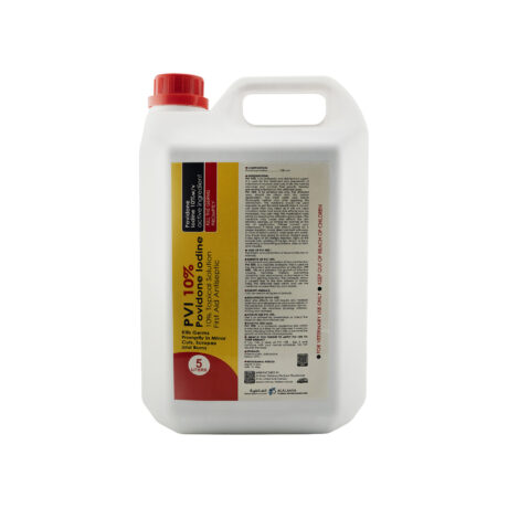 Alalamia Veterinary Disinfectant Povidone Iodine 10% 5Ltr Liquid for Animals