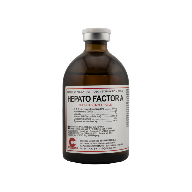 Chinfield Hepato Factor A Liver Detox and Appetite Stimulant 100ML Injection for Horses and Camels