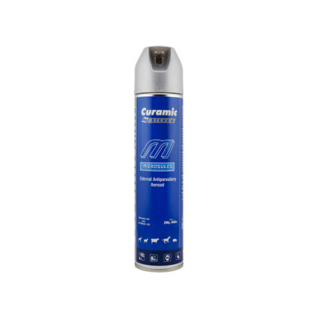 Curamic Silver Antiparasitic Aerosol, Heals and Protects Wounds, Prevents Myiasis 440ML for Cattle, Camel and Livestock