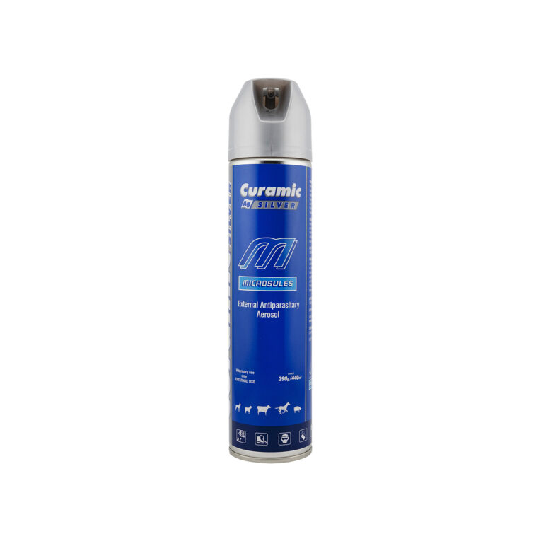 Curamic Silver Antiparasitic Aerosol, Heals and Protects Wounds, Prevents Myiasis 440ML for Cattle, Camel and Livestock