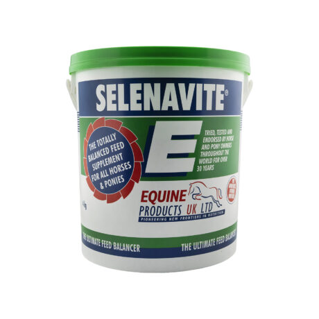 Equine Products UK Selenavite E Powder Vitamin E and Selenium Muscle Recovery Support 4KG for Horses