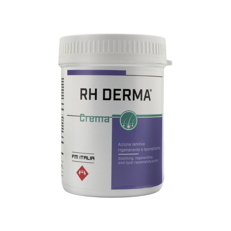 FM Italia RH Derma Crema 250G Soothe Irritated Skin For Horses, Dogs, and Cats