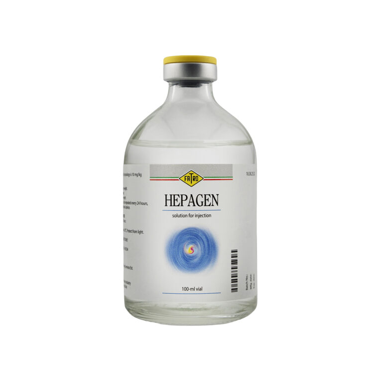 Fatro Hepagen Liver Support & Metabolic Tonic 100ML Injection for Cattle, Horses and Camels