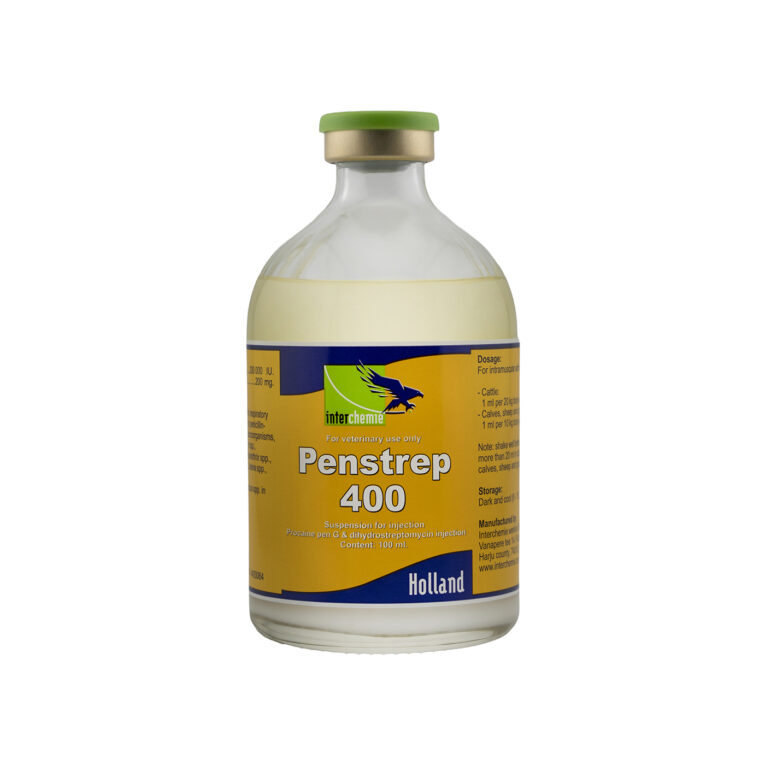 Interchemie Penstrep-400 Dual-Action Antibiotic 100ML Injection for Cattle, Calves, Sheep and Horses
