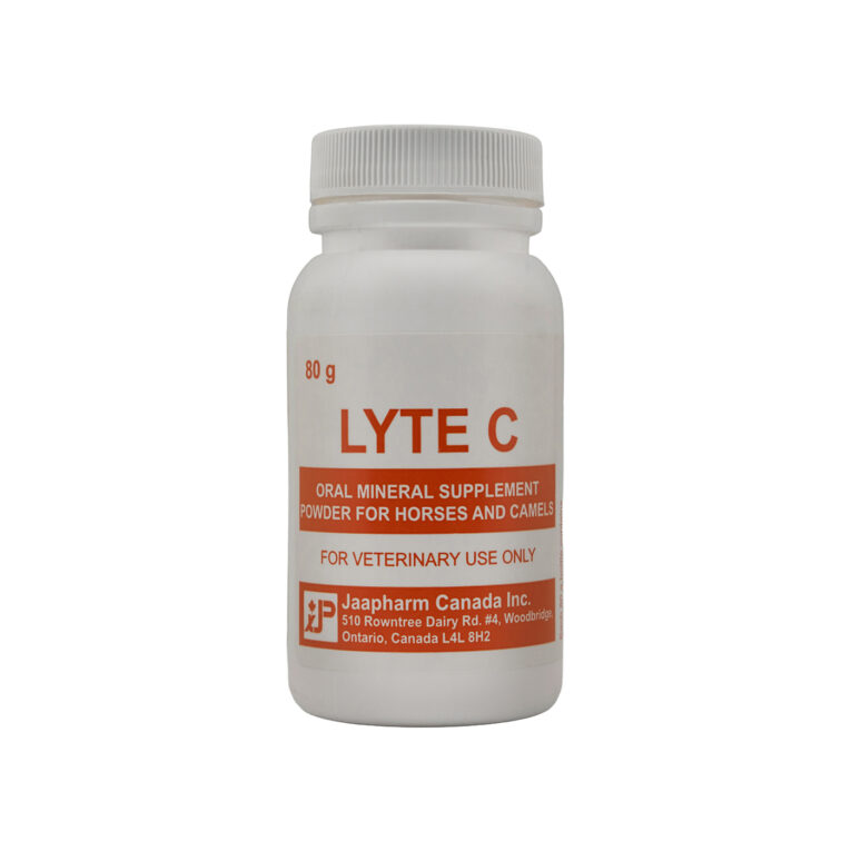 Jaapharm Lyte C Hydration and Heat Stress Electrolyte 80G Powder for Racing Camels and Horses