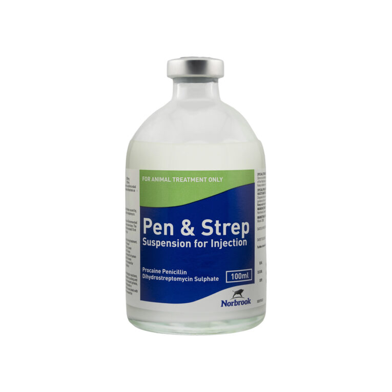 Norbrook Pen & Strep Broad-Spectrum Antibiotic100ML Injection for Cattle Horses and Sheep