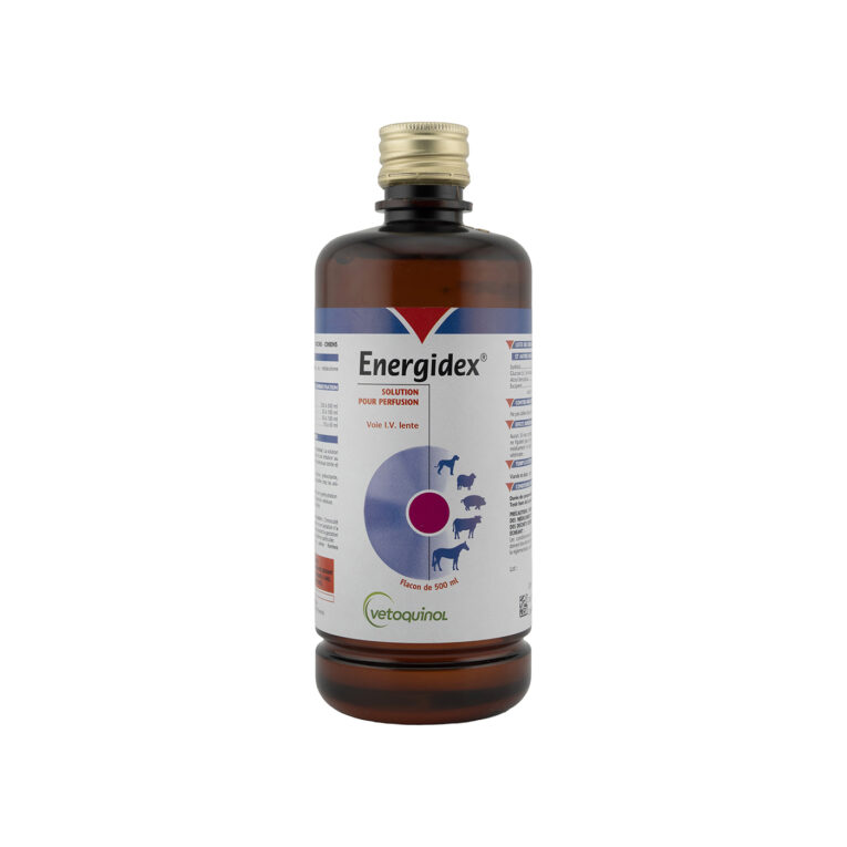 Vetoquinol Energidex Energy Boost and Recovery IV Solution 500ML for Horses, Livestock and Dogs